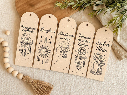 Lesezeichen SVG Laserdatei – Deutsche Sprüche & Bücher Zitate – Plotterdatei Lesen Kaffee – Geschenkidee für Bücherfreunde Cricut Silhouette