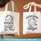 Pferde SVG Plotterdatei – Deutsche Reiter Sprüche & Pferdeliebe Designs – Hufe Sattel Stall – Laserdatei Cricut Silhouette Pferde Geschenk