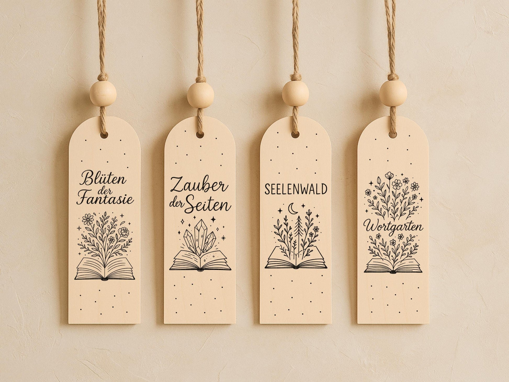 Lesezeichen SVG Laserdatei – Deutsche Sprüche & Bücher Zitate – Plotterdatei Lesen Kaffee – Geschenkidee für Bücherfreunde Cricut Silhouette