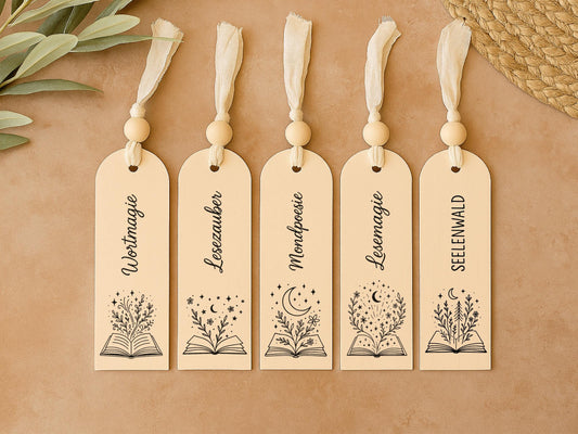 Laserdatei & Plotterdatei Lesezeichen SVG PNG – Deutsche Sprüche Bücher Zitate – Geschenkidee für Bücherfreunde – Cricut Silhouette Lesen