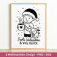 Weihnachten SVG Laserdatei – Frohe Weihnachten & Viel Glück Design – Plotterdatei Junge mit Schwein und Tasse – Cricut Silhouette Geschenk