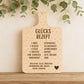 Laserdatei Schneidebrett SVG – Glücksrezept Spruch Küche – Gravurdatei Humor Geschenkidee – Plotterdatei Cricut Silhouette Holz Gravieren