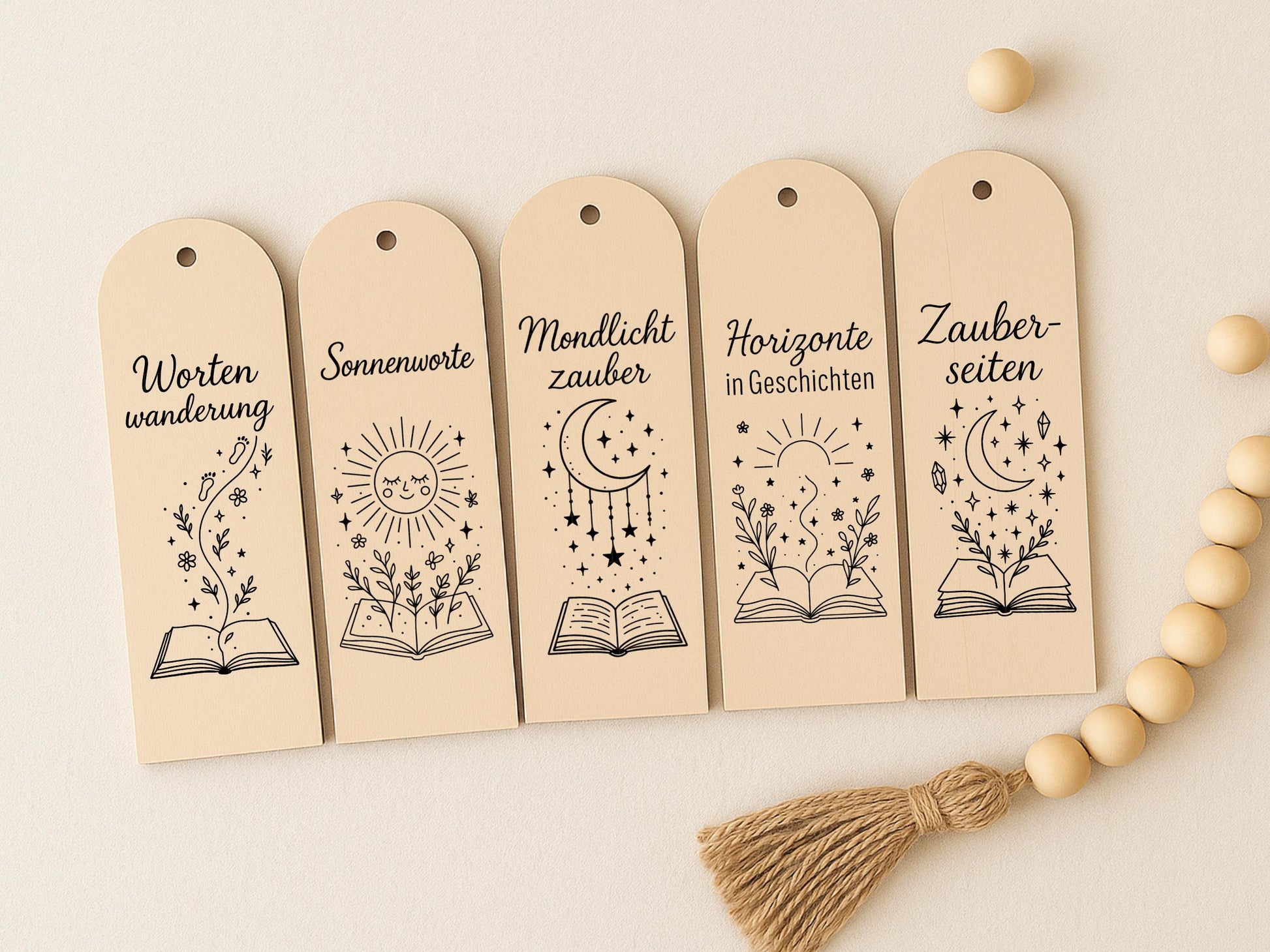 Lesezeichen SVG PNG – Laserdatei & Plotterdatei mit deutschen Sprüchen und Bücher Zitaten – Geschenkidee für Bücherfreunde Cricut Silhouette
