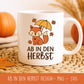 Herbst Plotterdatei Fuchs – Ab in den Herbst SVG – Laserdatei Herbstdeko – Bastelidee Cricut Silhouette – DIY Sublimation & Geschenkidee