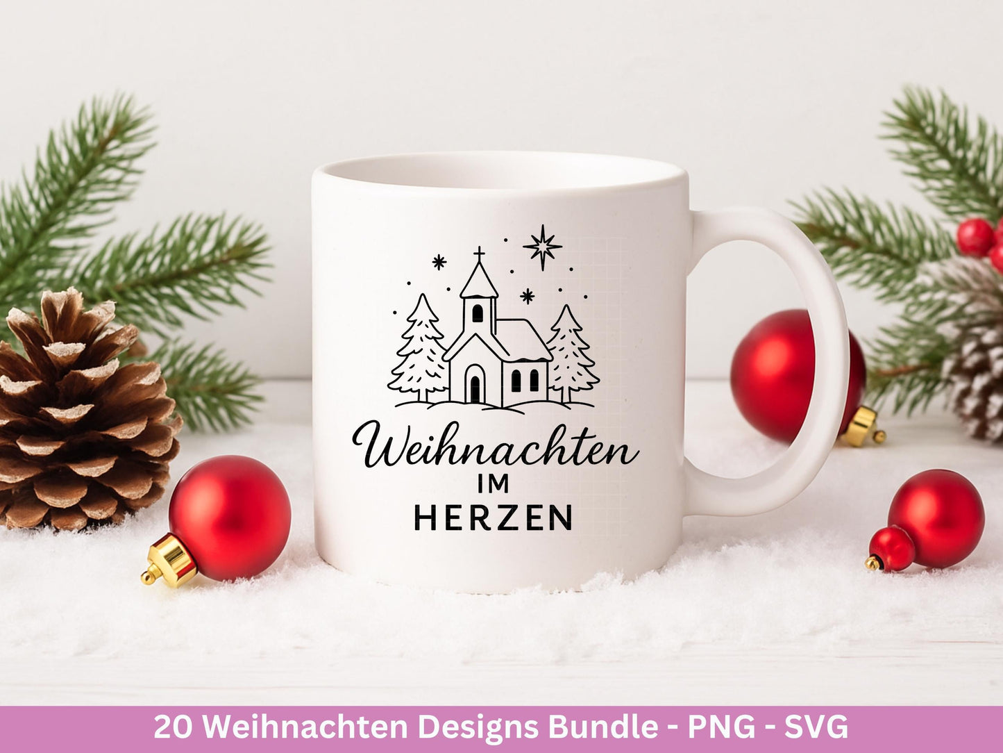 Weihnachten SVG Bundle – Deutsche Plotterdatei & Laserdatei | Frohe-Weihnachten Sprüche, Winter-Deko | PNG SVG | Cricut Silhouette – Diy