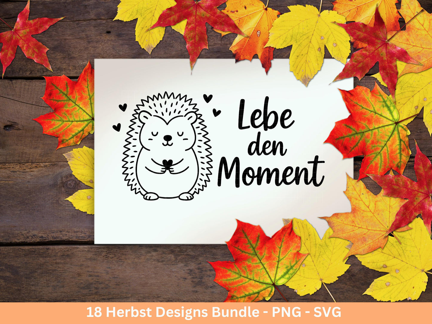 Herbst Plotterdatei Bundle – Herbst Sprüche & Motive – SVG PNG – Kürbis Igel Eulen Pilze Blätter – Laserdatei DIY Deko Geschenkidee Basteln