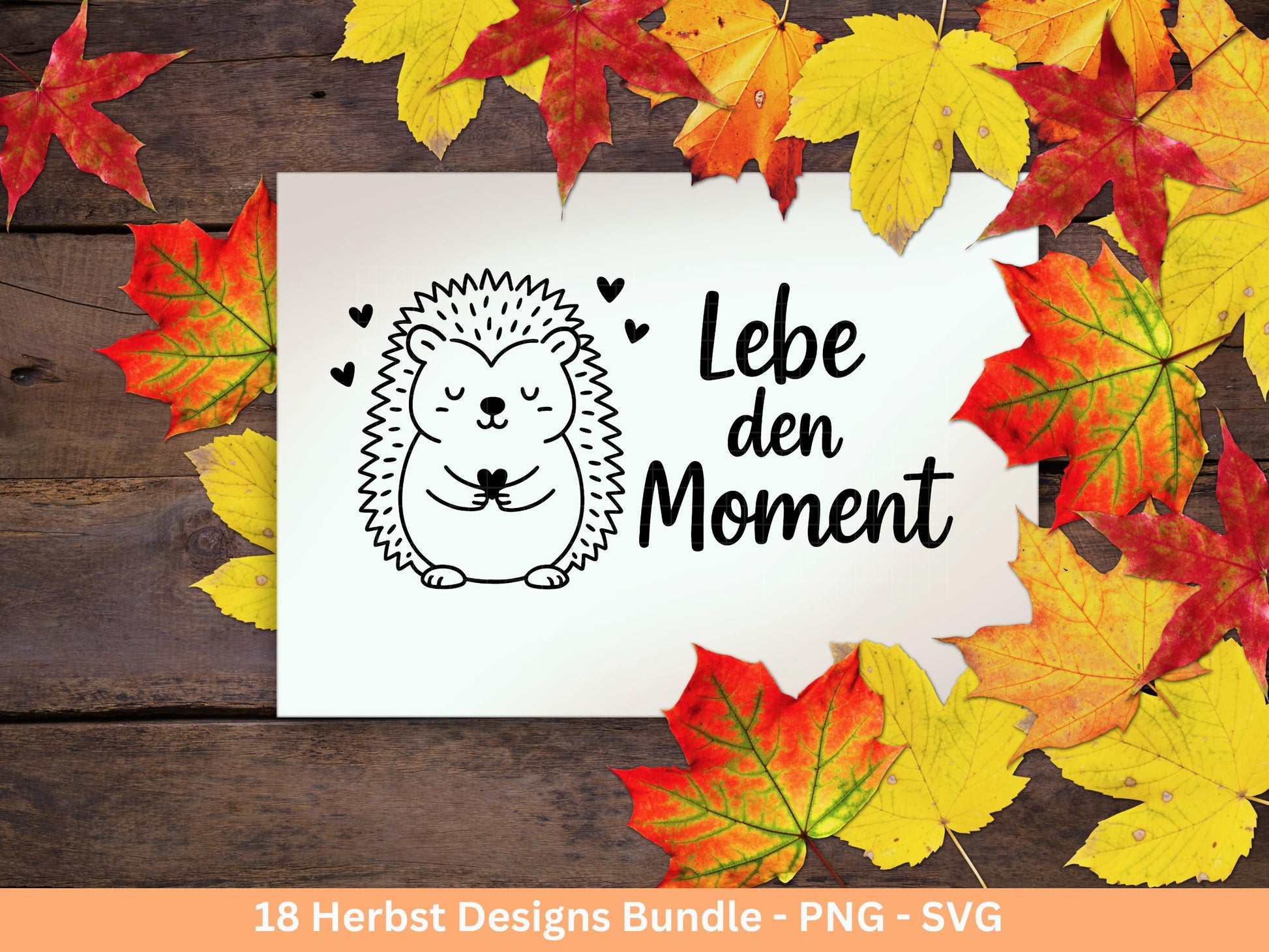 Herbst Plotterdatei Bundle – Herbst Sprüche & Motive – SVG PNG – Kürbis Igel Eulen Pilze Blätter – Laserdatei DIY Deko Geschenkidee Basteln
