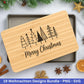 Weihnachten SVG Bundle – Plotterdatei & Laserdatei | Deutsche Sprüche Wintermotive (Kranz, Dorf, Kirche, Schneekugel) | PNG SVG | Cricut
