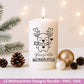 Weihnachten Plotterdatei & Laserdatei Bundle – Weihnachtsmotive SVG PNG – Festliche Sprüche und Tiere – DIY Weihnachtsdeko Cricut Silhouette