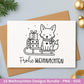 Weihnachten Plotterdatei & Laserdatei Bundle – Weihnachtsmotive SVG PNG – Festliche Sprüche und Tiere – DIY Weihnachtsdeko Cricut Silhouette