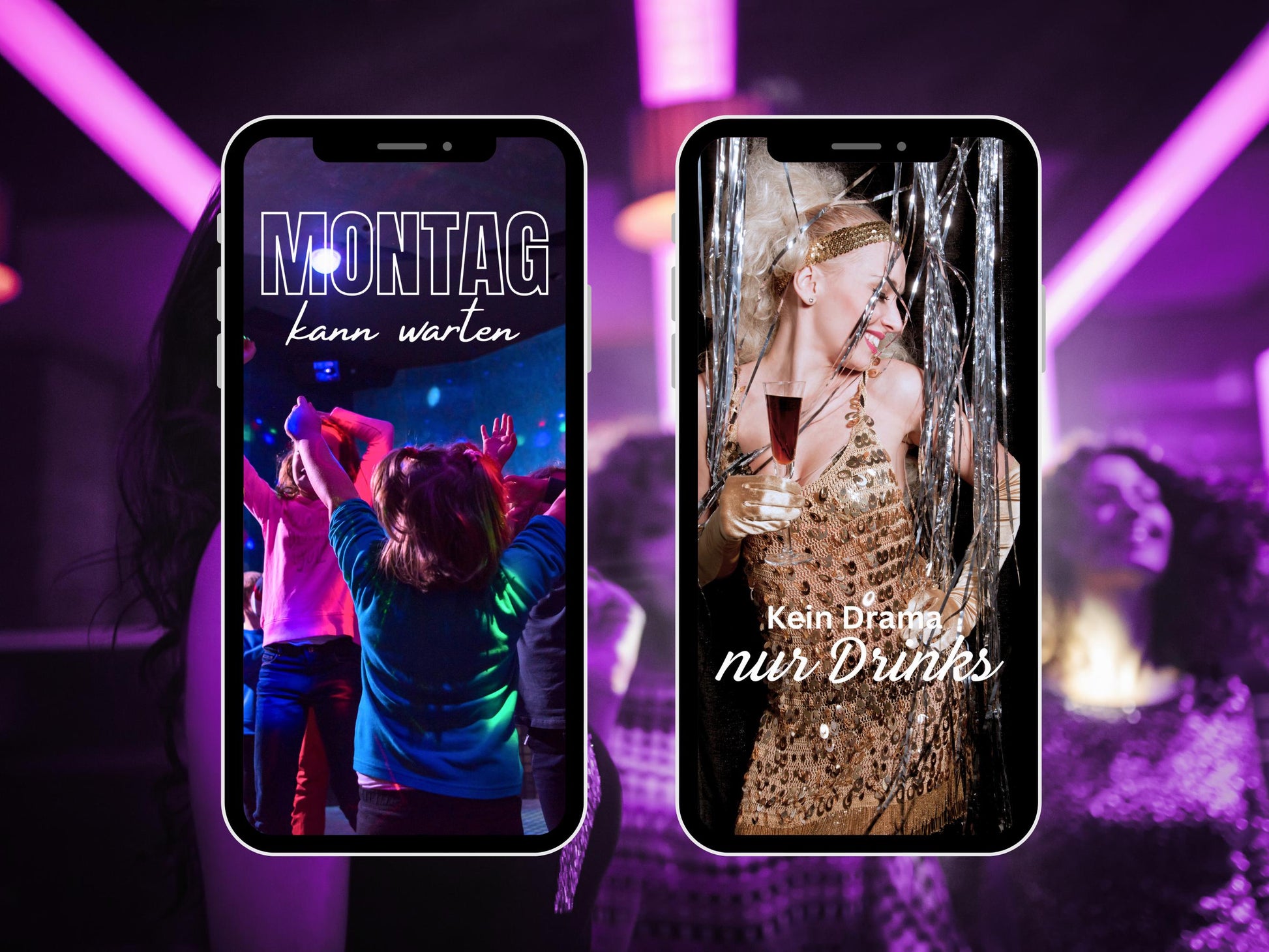 170 Instagram Story Sticker Mädelsabend – Girls Night Out Bundle – Party Tanzen Drinks Sprüche – Insta Stories Daily Sticker Freundin Pack