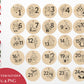 Laserdatei Adventszahlen Anhänger – Adventskalender Weihnachten SVG PNG – Holzanhänger für Kinder – DIY Weihnachtsdeko Plotter & Laserdatei