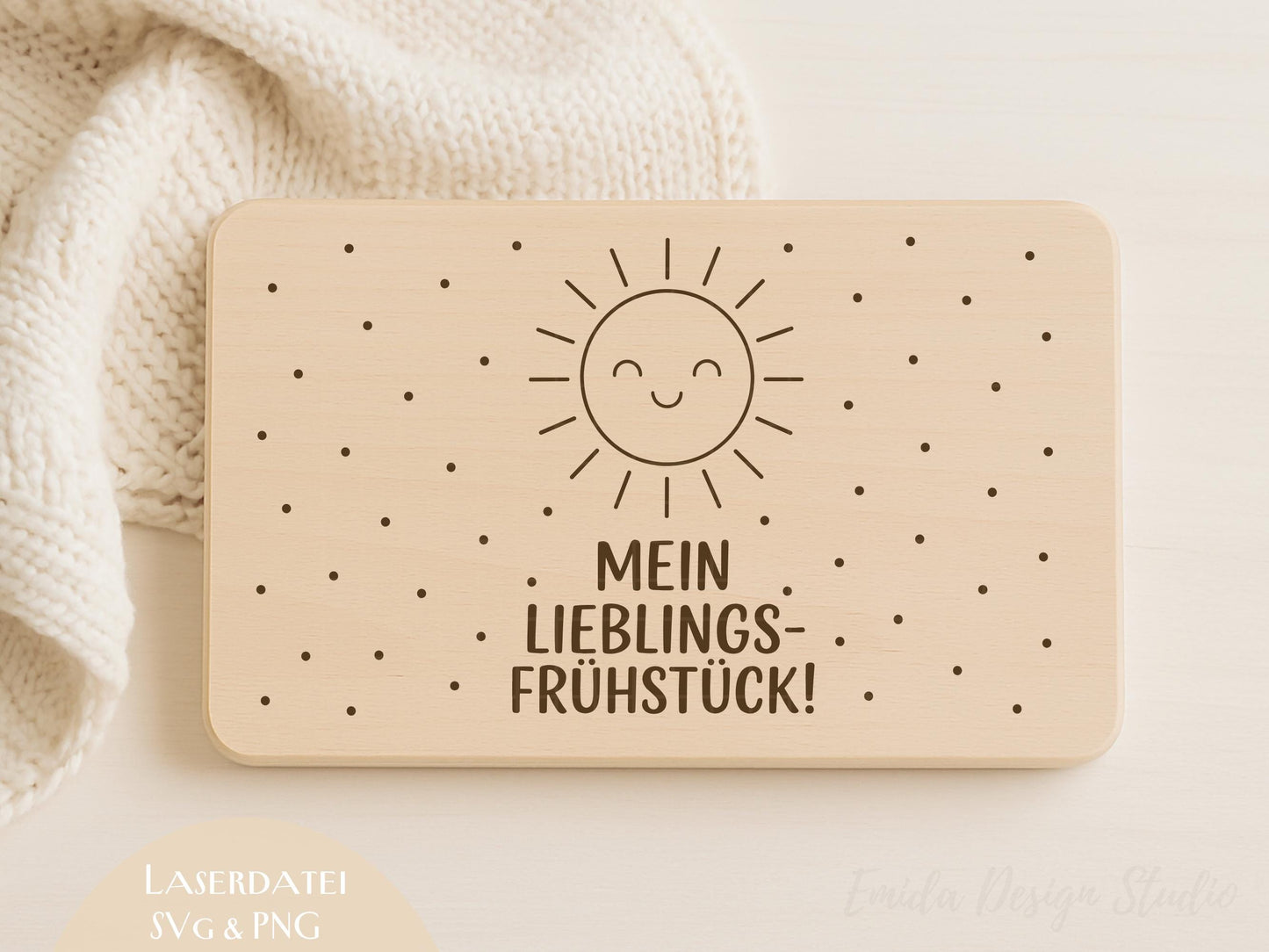 Laserdatei Kinder Frühstücksbrettchen – Lustige Sprüche SVG PNG – Holz Gravur Datei Tiere – Frühstück Brett Gravur für Kinder Geschenkidee