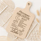 Laserdatei Weihnachtsrezepte – SVG PNG – Gravurdatei für Holzbrettchen – Spritzgebäck & Vanillekipferl – Plätzchen Rezepte Geschenkidee DIY