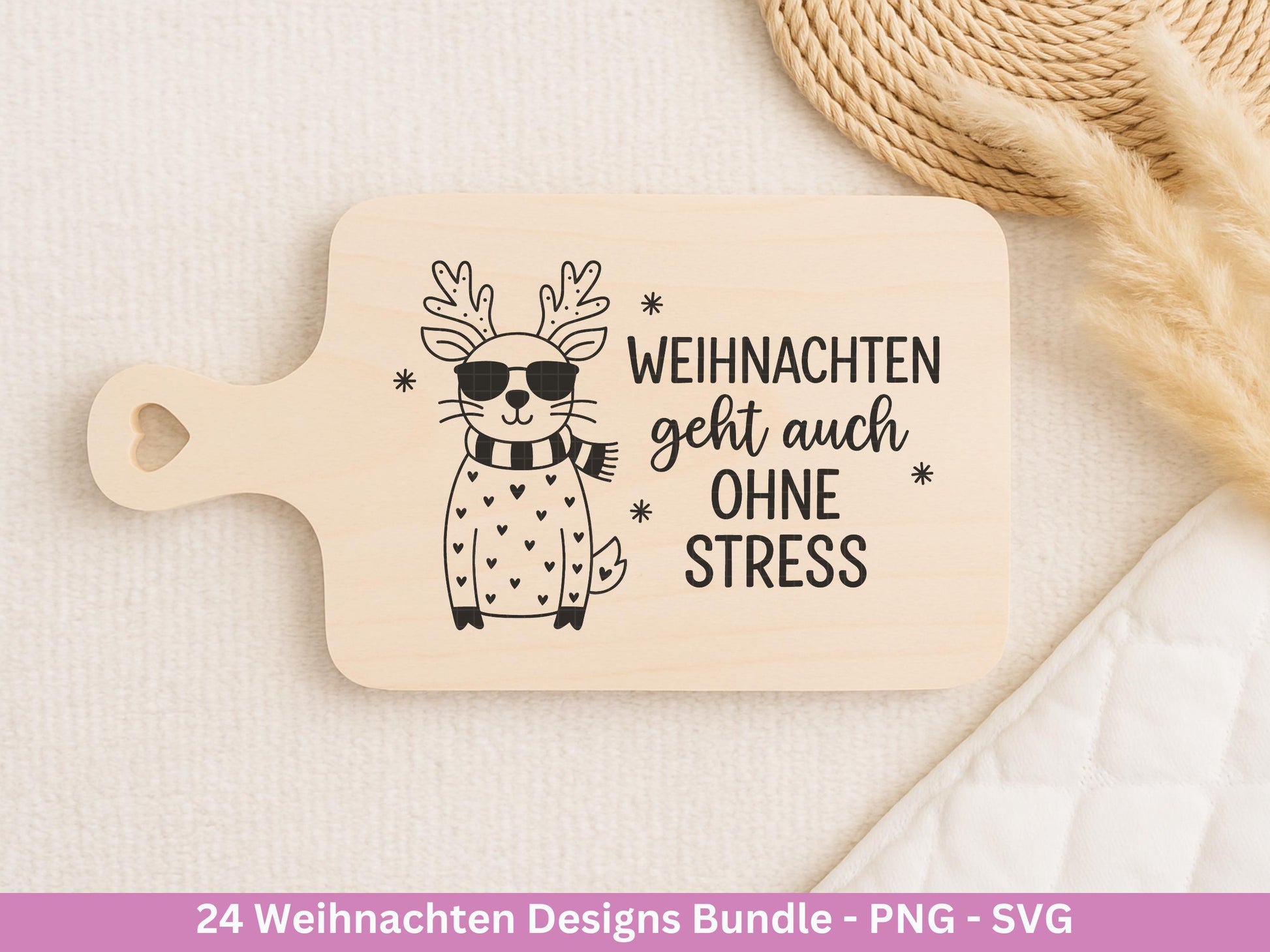 Weihnachten Plotterdatei Bundle – Lustige Weihnachtsmotive SVG PNG – Coole Tiere Sprüche – Winter Deko – Cricut Silhouette DIY Geschenkidee