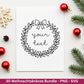 Weihnachtskränze SVG Bundle – Plotterdatei und Laserdatei | Kranz & Adventskranz Rahmen, Weihnachten | Cricut Silhouette | Geschenkidee