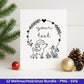 Weihnachtskränze SVG Bundle – Plotterdatei und Laserdatei | Kranz und Adventskranz Rahmen, Tiere | Cricut Datei | Geschenkidee Weihnachten