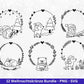 Weihnachtskränze SVG Bundle – Plotterdatei und Laserdatei | Kranz und Adventskranz Rahmen, Tiere | Cricut Datei | Geschenkidee Weihnachten