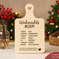 Laserdatei Weihnachtsrezept SVG & PNG – Plotterdatei Weihnachten – Schneidebrett Gravur Vorlage – Geschenkidee Cricut Silhouette Deko Winter