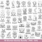 Blumenbuch SVG – Buch-SVG Bundle | Plotterdatei und Laserdatei | Offenes Buch mit Blumen/Wildblumen | Buchliebhaber | PNG Cricut Silhouette