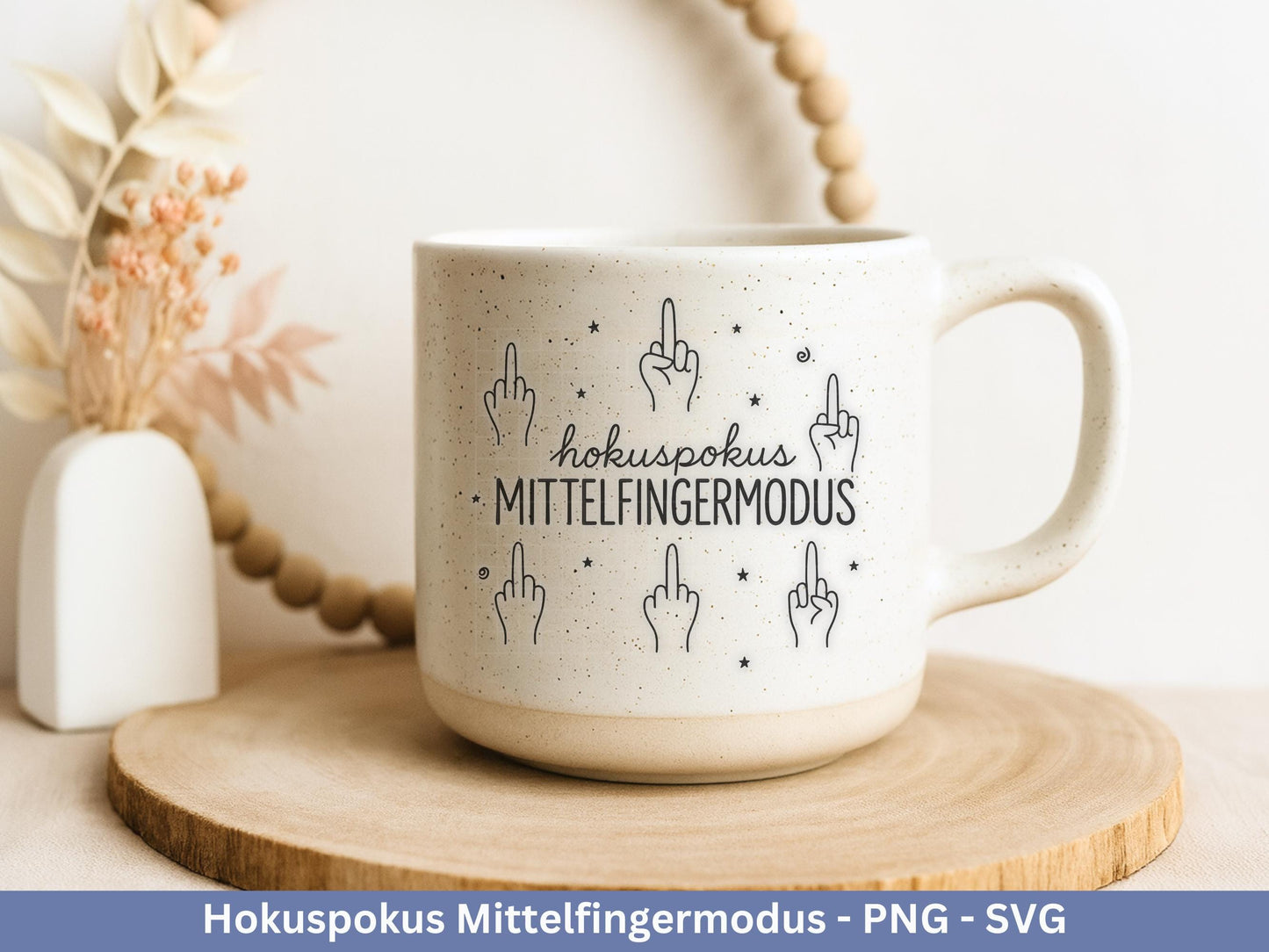 Hokuspokus Mittelfingermodus – Plotterdatei SVG und Laserdatei | Lustige Sprüche für Tasse/Beutel | Geschenk beste Freundin | Cricut