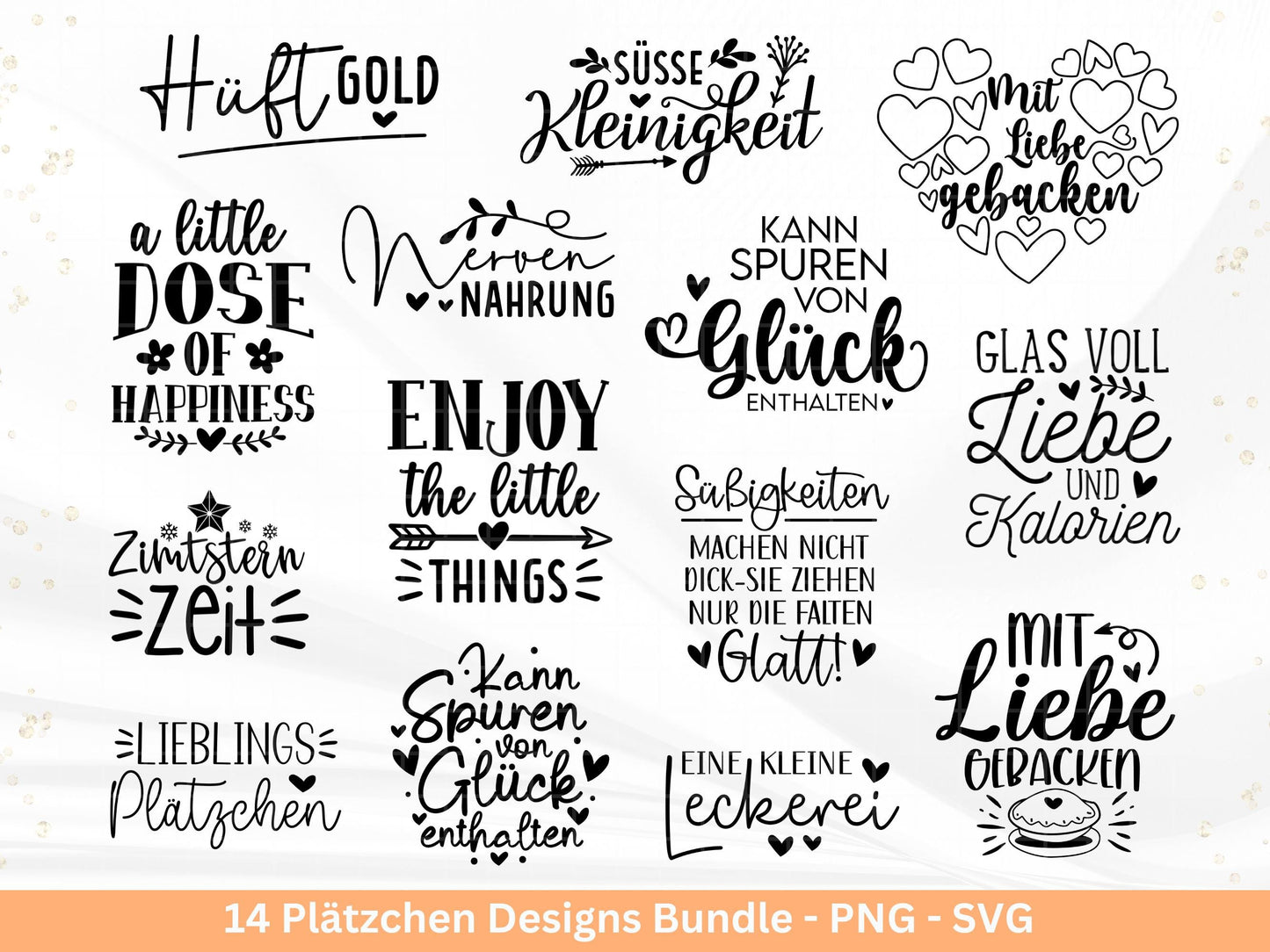 Plotterdatei & Laserdatei Keksdosen Sprüche – Plätzchen-Sprüche Designs SVG PNG – Etiketten für Plätzchen-Dosen und Gläser Cricut Silhouette