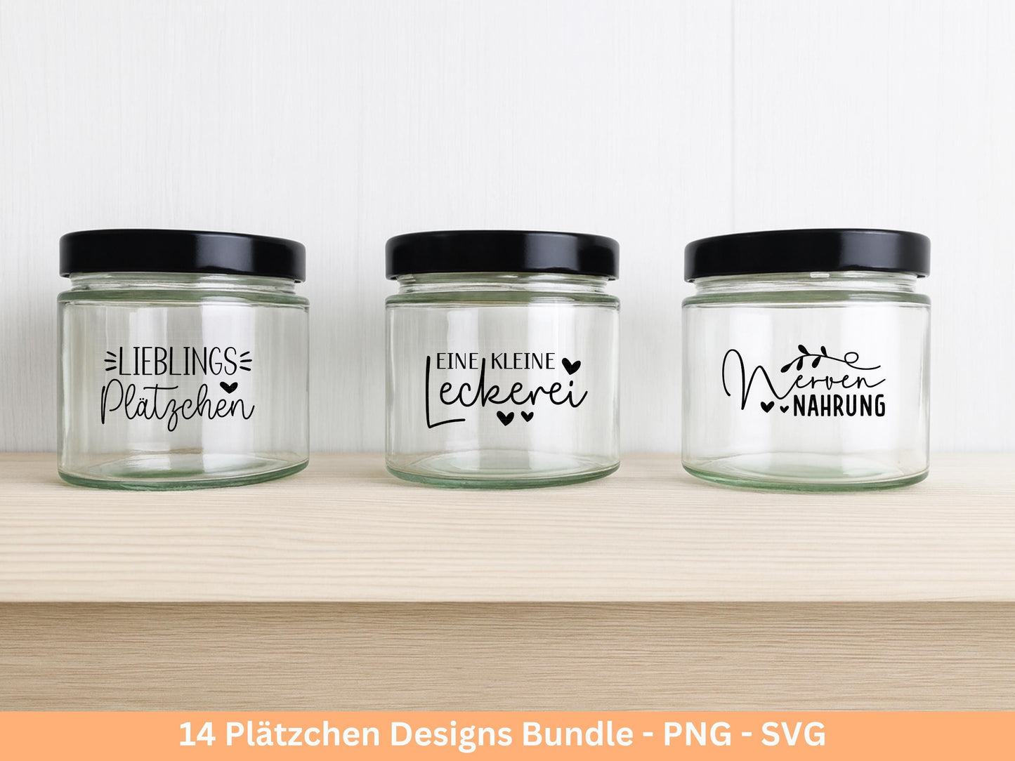 Plotterdatei & Laserdatei Keksdosen Sprüche – Plätzchen-Sprüche Designs SVG PNG – Etiketten für Plätzchen-Dosen und Gläser Cricut Silhouette