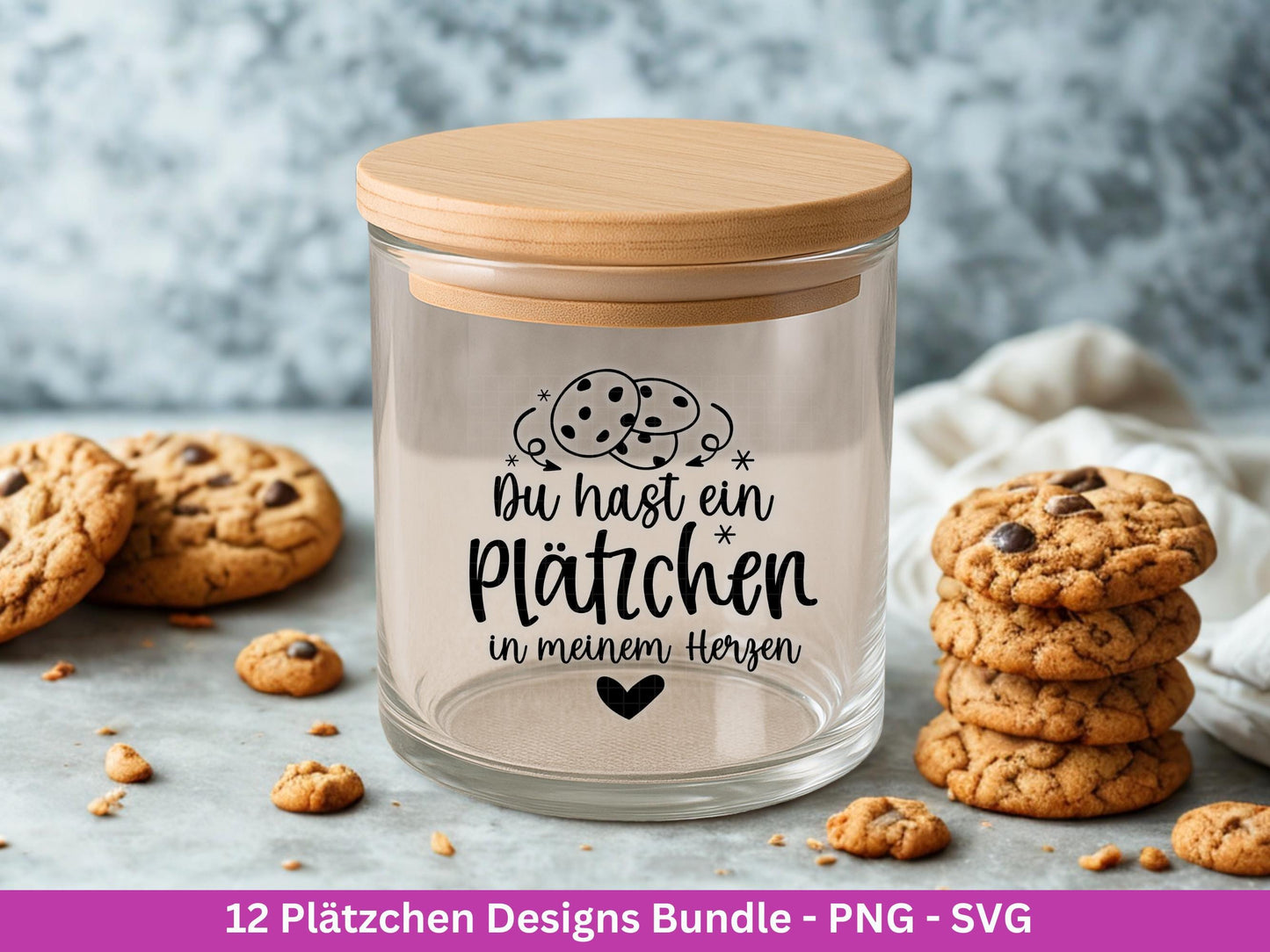 Plotterdatei & Laserdatei Plätzchen Sprüche – SVG PNG – Weihnachten Backen Kekse – Etiketten Deko Keksglas – Geschenkidee Cricut Silhouette