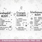 Plotterdatei & Laserdatei Weihnachtsrezepte – Rezepte SVG PNG – Glühwein Lebkuchen Bratapfel Winterpunsch – Weihnachten Geschenk Cricut