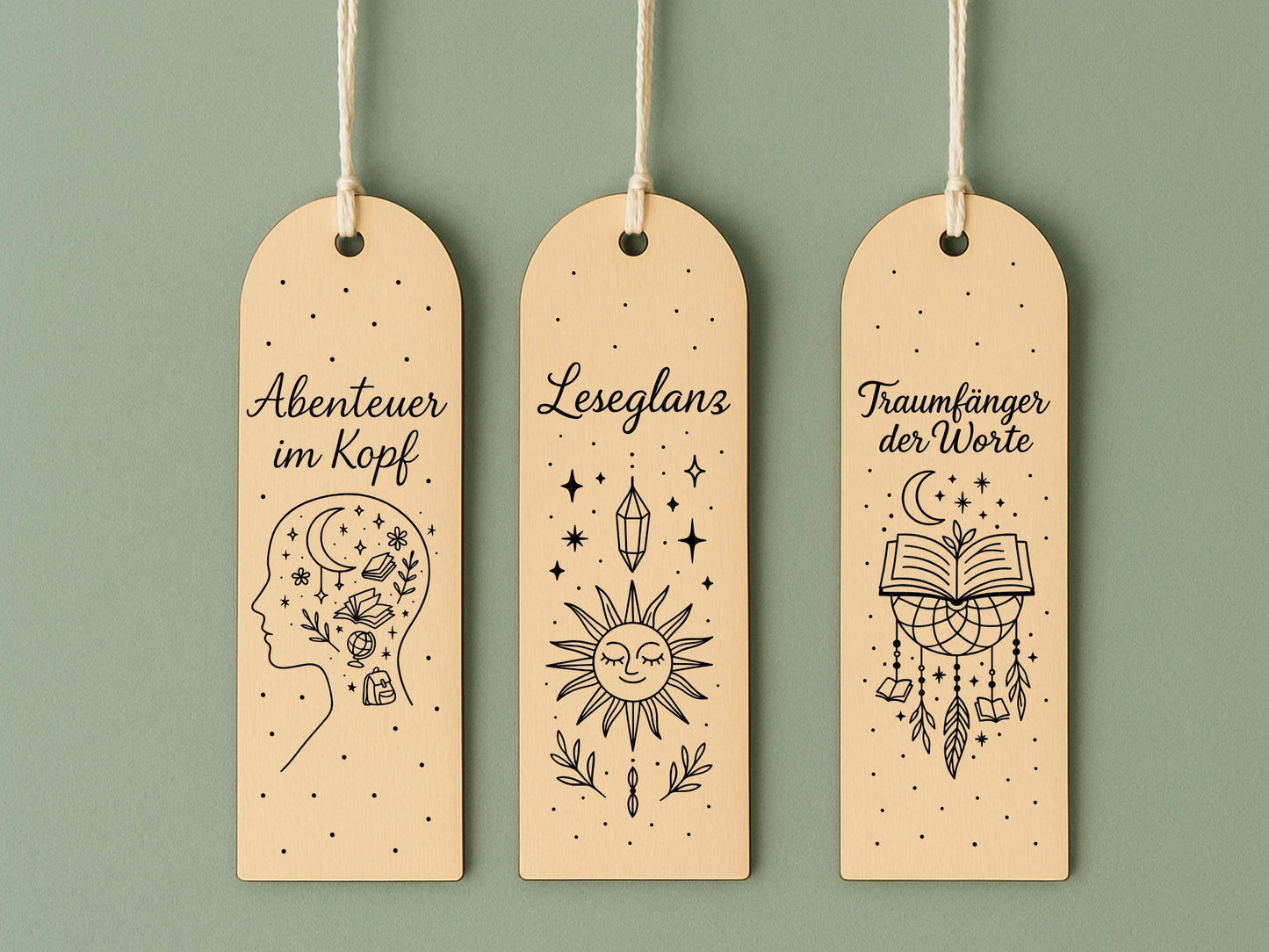 Lesezeichen SVG Laserdatei – Deutsche Sprüche & Bücher Zitate – Plotterdatei Lesen Kaffee – Geschenkidee für Bücherfreunde Cricut Silhouette