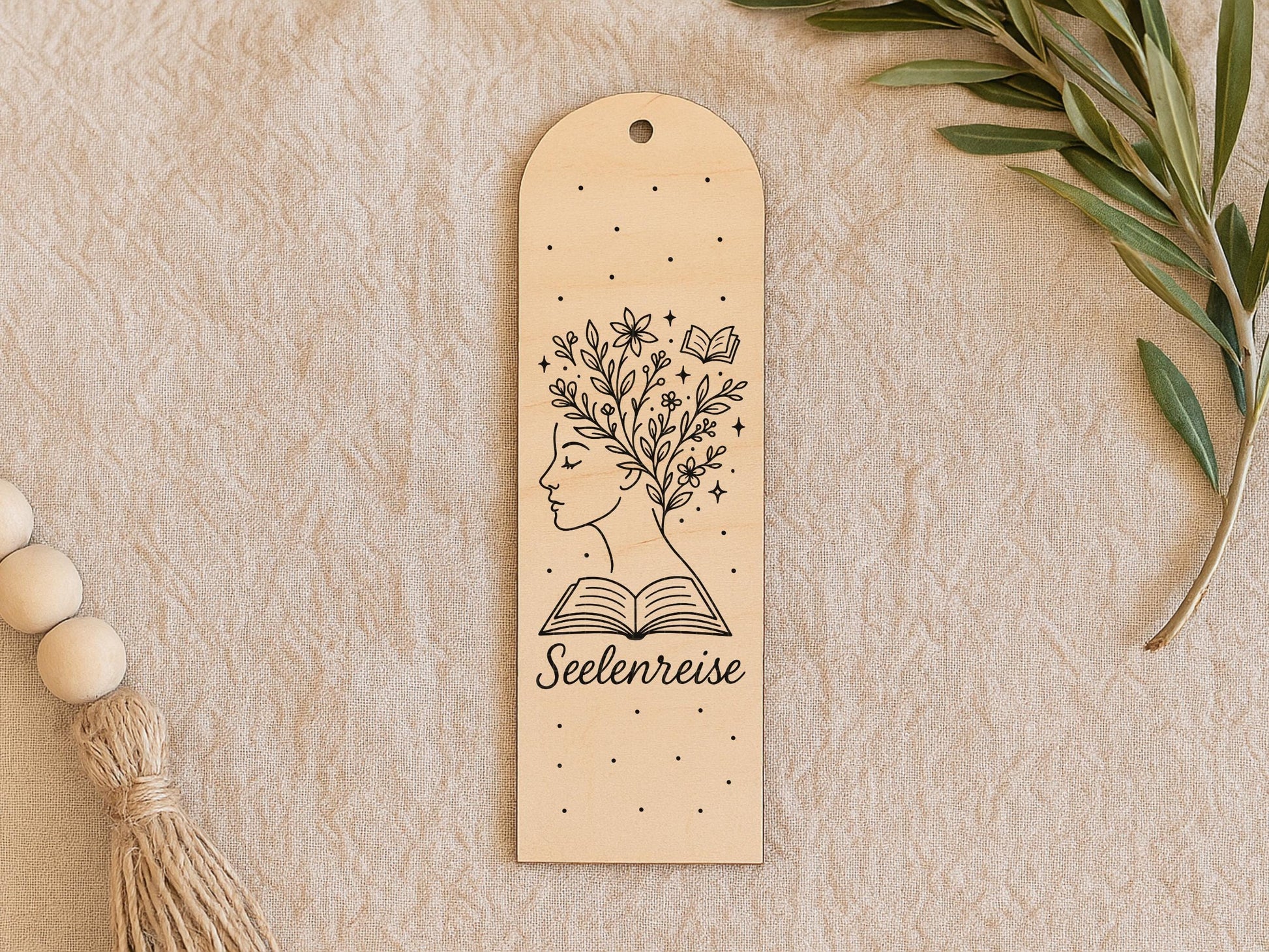 Lesezeichen SVG PNG – Laserdatei & Plotterdatei Frauen Silhouetten mit Blumen und Büchern – Geschenkidee für Leseratten und Bücherfreunde
