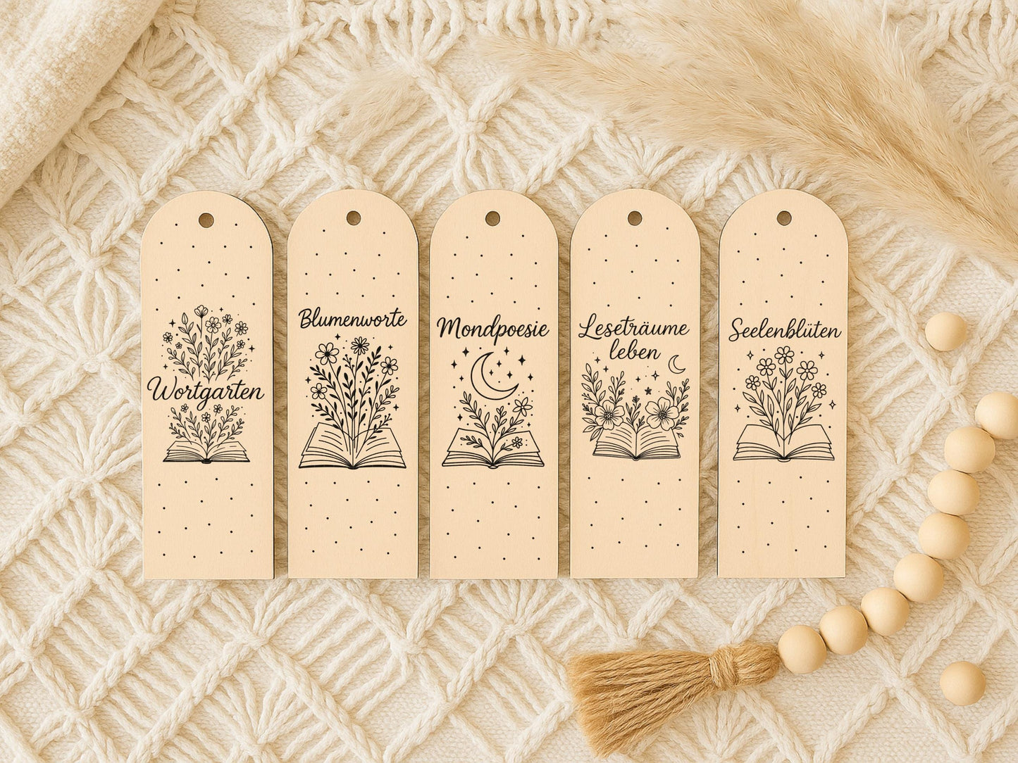 Lesezeichen SVG Datei – Laserdatei & Plotterdatei mit Sprüchen – Bücherliebe Zitate für Gravur und Plotten – Geschenkidee für Leseratten
