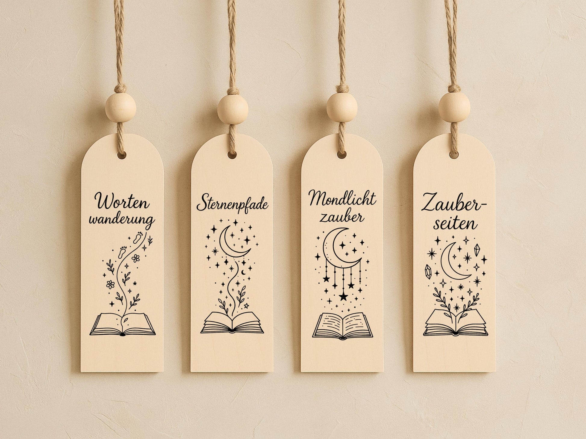 Lesezeichen SVG PNG – Laserdatei & Plotterdatei mit deutschen Sprüchen und Bücher Zitaten – Geschenkidee für Bücherfreunde Cricut Silhouette