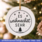 Weihnachten SVG Bundle – Plotterdatei & Laserdatei | Deutsche Sprüche Wintermotive (Kranz, Dorf, Kirche, Schneekugel) | PNG SVG | Cricut