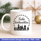 Weihnachten SVG Bundle – Plotterdatei & Laserdatei | Deutsche Sprüche Wintermotive (Kranz, Dorf, Kirche, Schneekugel) | PNG SVG | Cricut