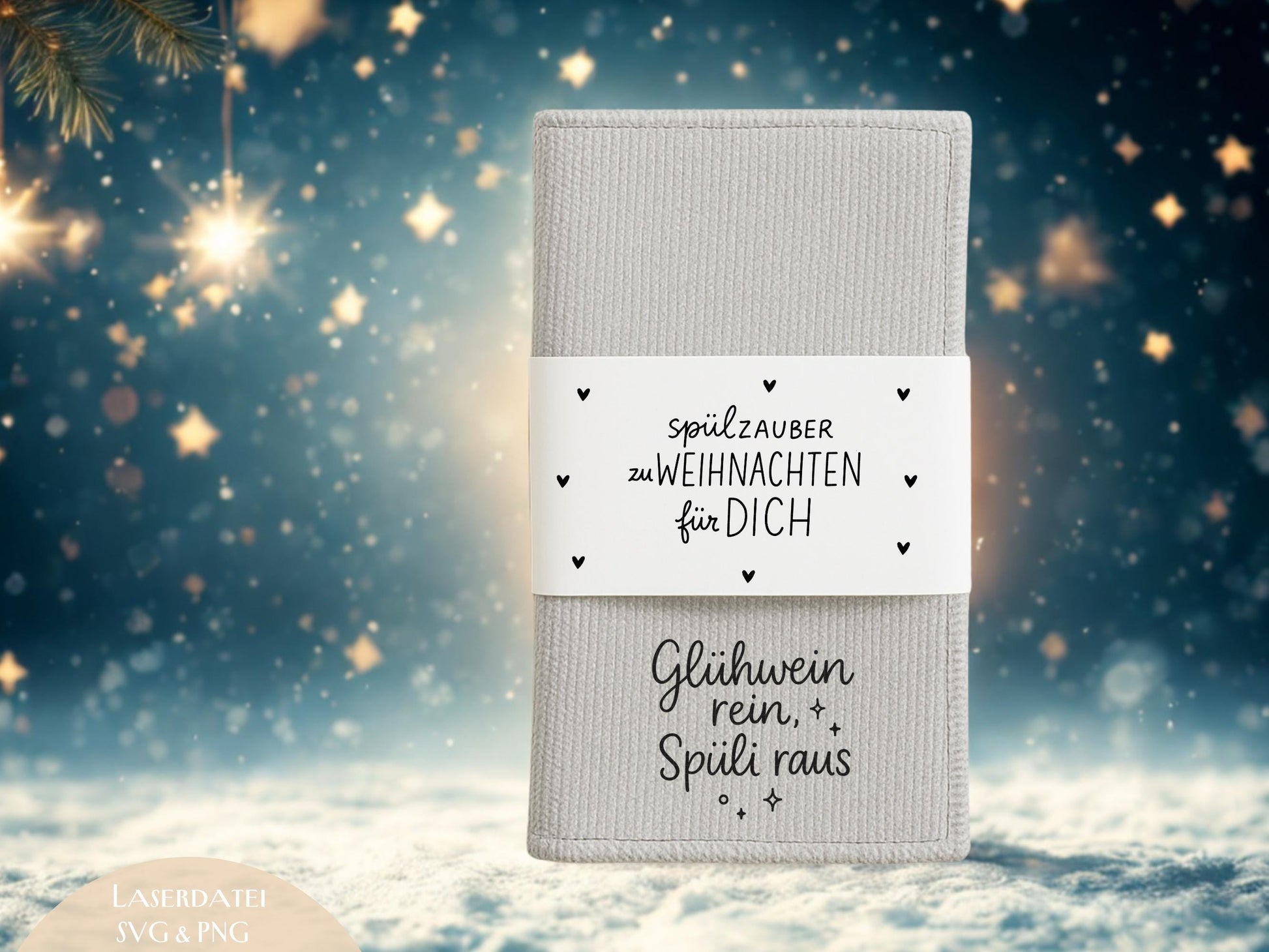 Putzlappen Sprüche – SVG-Datei | Plotterdatei und Laserdatei | Banderole Spüllappen/Waschlappen | Geschenkidee Küche | Weihnachten & Neujahr