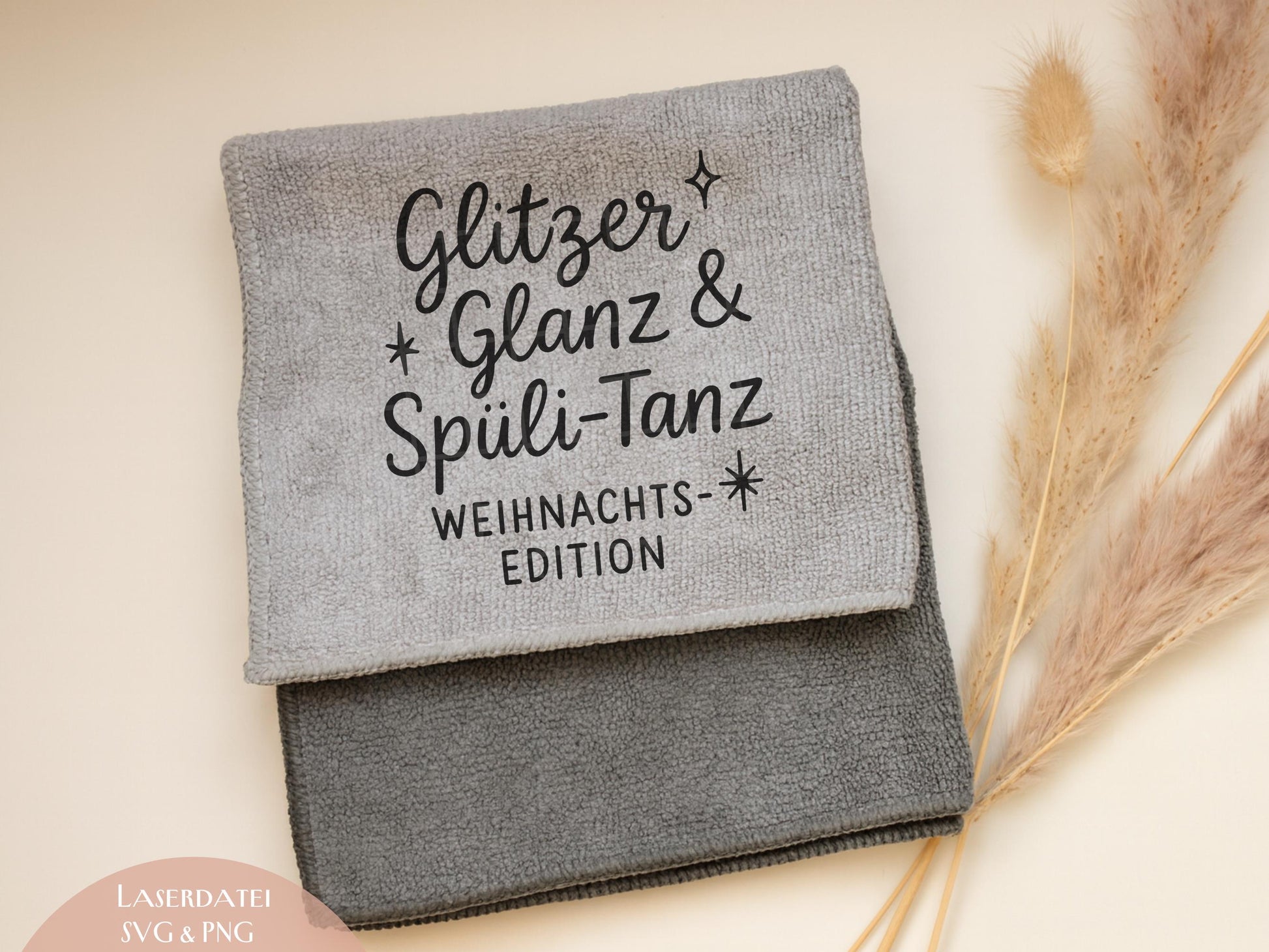 Putzlappen Sprüche – SVG-Datei | Plotterdatei und Laserdatei | Banderole Spüllappen/Waschlappen | Geschenkidee Küche | Weihnachten & Neujahr