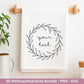 Weihnachtskränze SVG Bundle – Plotterdatei und Laserdatei | Kranz & Adventskranz Rahmen, Line Art | PNG | Cricut Silhouette | Geschenkidee