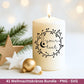 Weihnachtskränze SVG Bundle – Plotterdatei und Laserdatei | Kranz & Adventskranz Rahmen, Weihnachten | Cricut Silhouette | Geschenkidee