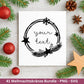 Weihnachtskränze SVG Bundle – Plotterdatei und Laserdatei | Kranz & Adventskranz Rahmen, Weihnachten | Cricut Silhouette | Geschenkidee