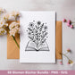 Blumenbuch SVG – Buch-SVG Bundle | Plotterdatei und Laserdatei | Offenes Buch mit Blumen/Wildblumen | Buchliebhaber | PNG Cricut Silhouette