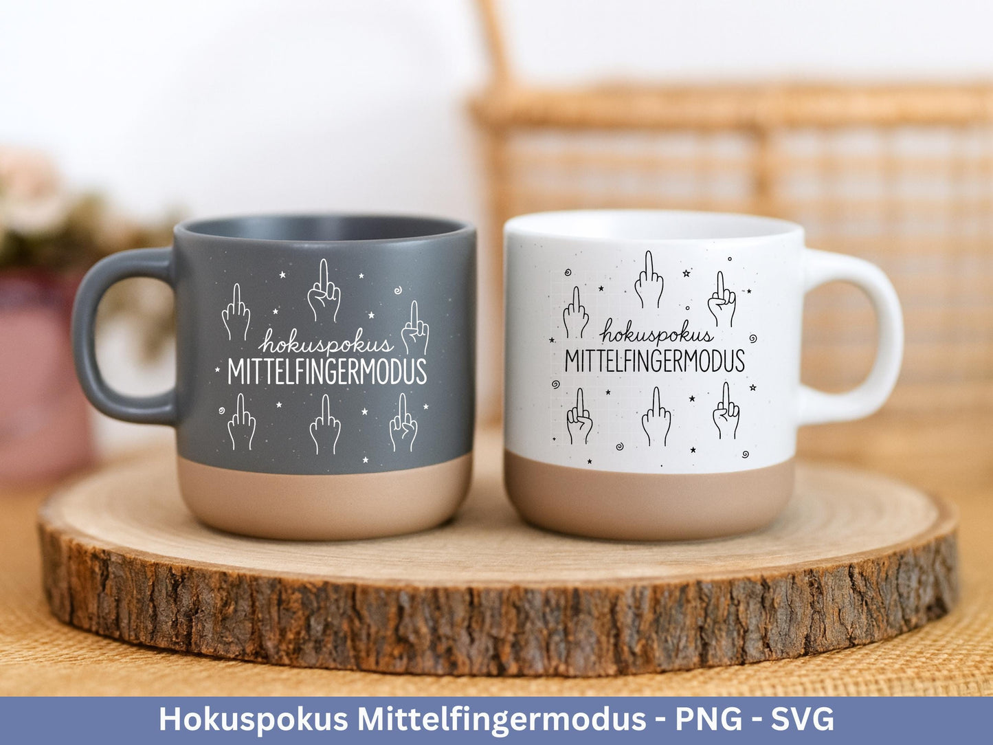 Hokuspokus Mittelfingermodus – Plotterdatei SVG und Laserdatei | Lustige Sprüche für Tasse/Beutel | Geschenk beste Freundin | Cricut