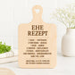 Ehe Rezept SVG – Laserdatei Schneidebrett | Gravurdatei Holz | Küche Spruch Liebe | Hochzeit Geschenkidee | Plotterdatei Cricut Silhouette