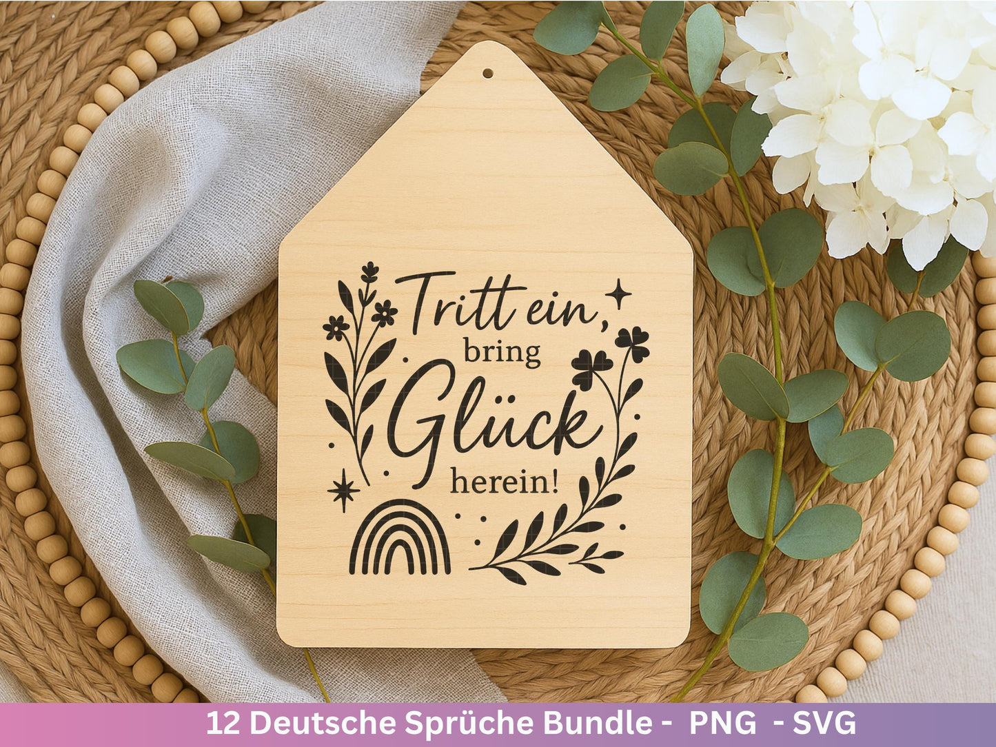 Deutsche Sprüche Plotterdatei - Positive Sprüche Svg - Laserdatei Sprüche - Inspirierende Zitate - Laserdatei Sprüche - Geschenk Freundin
