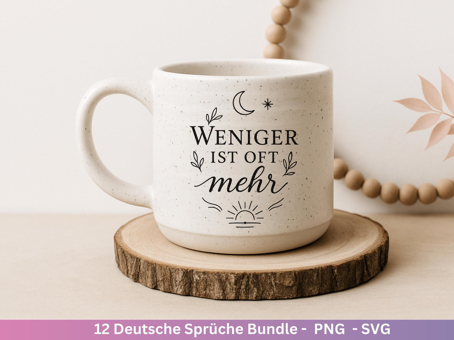 Deutsche Sprüche Plotterdatei - Positive Sprüche Svg - Laserdatei Sprüche - Inspirierende Zitate - Laserdatei Sprüche - Geschenk Freundin