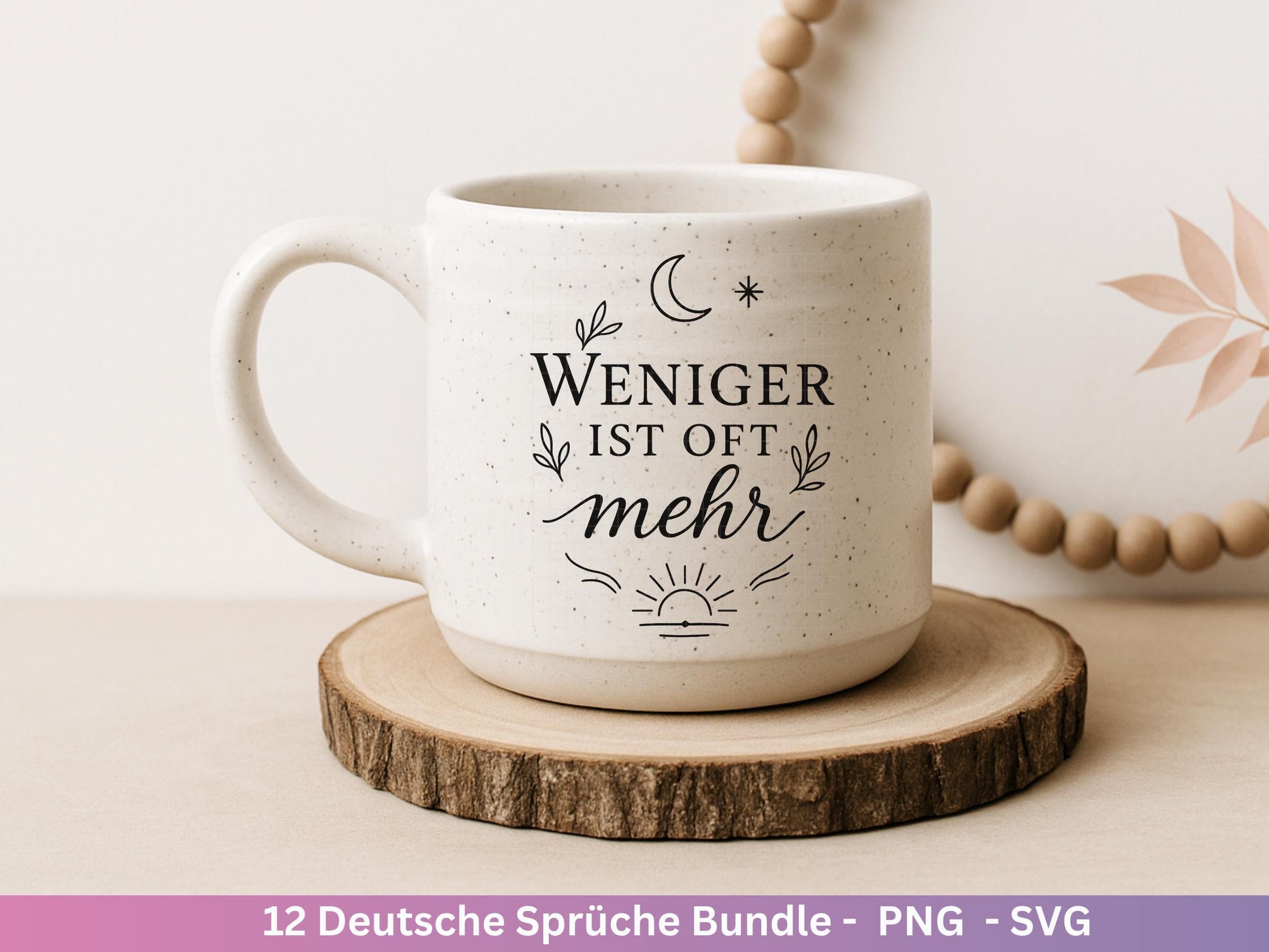 Deutsche Sprüche Plotterdatei - Positive Sprüche Svg - Laserdatei Sprüche - Inspirierende Zitate - Laserdatei Sprüche - Geschenk Freundin