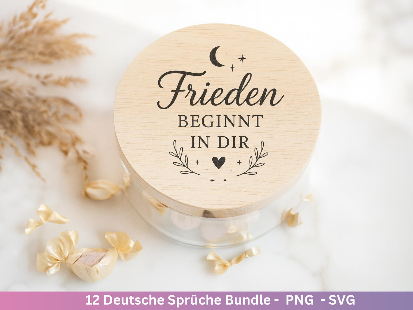 Deutsche Sprüche Plotterdatei - Positive Sprüche Svg - Laserdatei Sprüche - Inspirierende Zitate - Laserdatei Sprüche - Geschenk Freundin