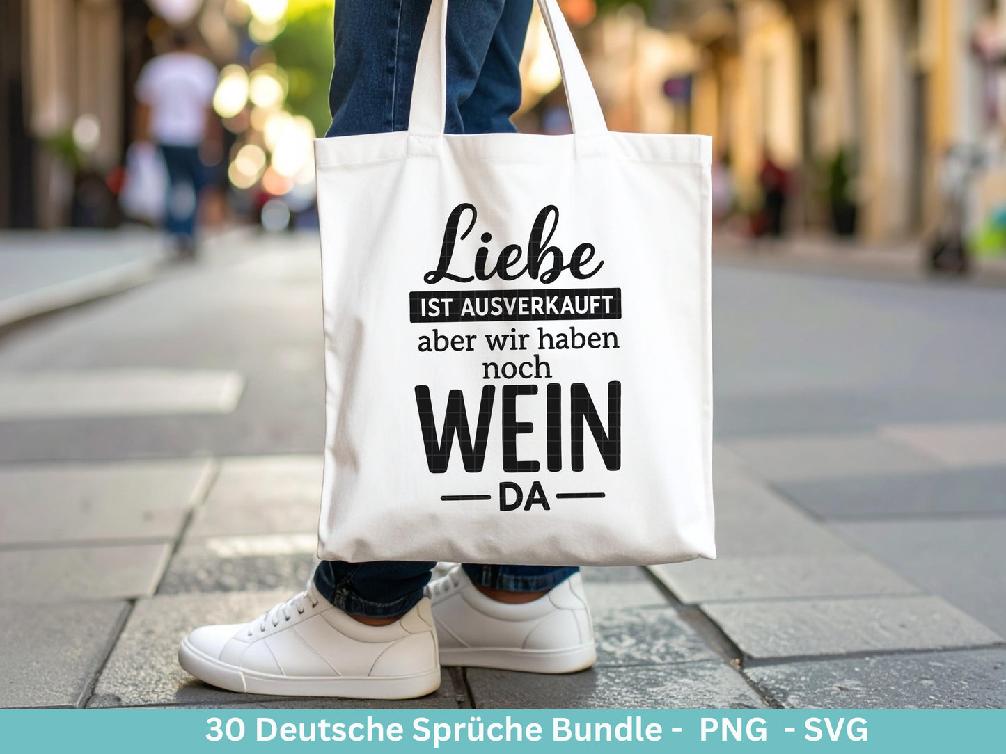Deutsche Sprüche für Beutel SVG – Taschensprüche Bundle | Plotterdatei & Laserdatei | Jutetasche plotten | Lustige Sprüche Cricut Silhouette