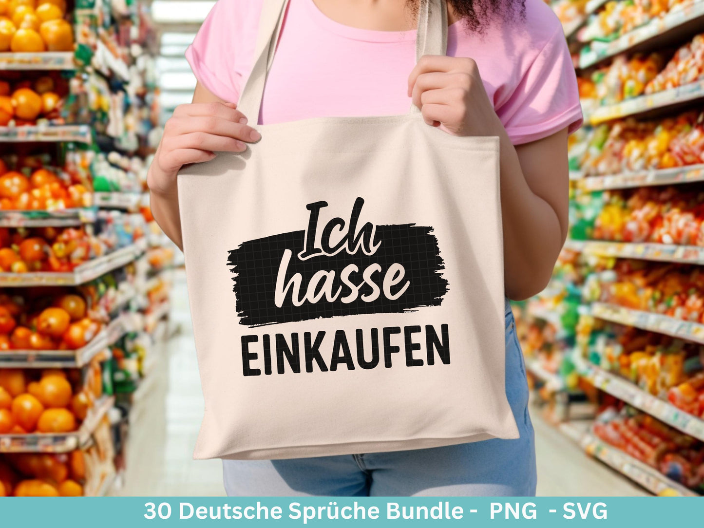 Deutsche Sprüche für Beutel SVG – Taschensprüche Bundle | Plotterdatei & Laserdatei | Jutetasche plotten | Lustige Sprüche Cricut Silhouette