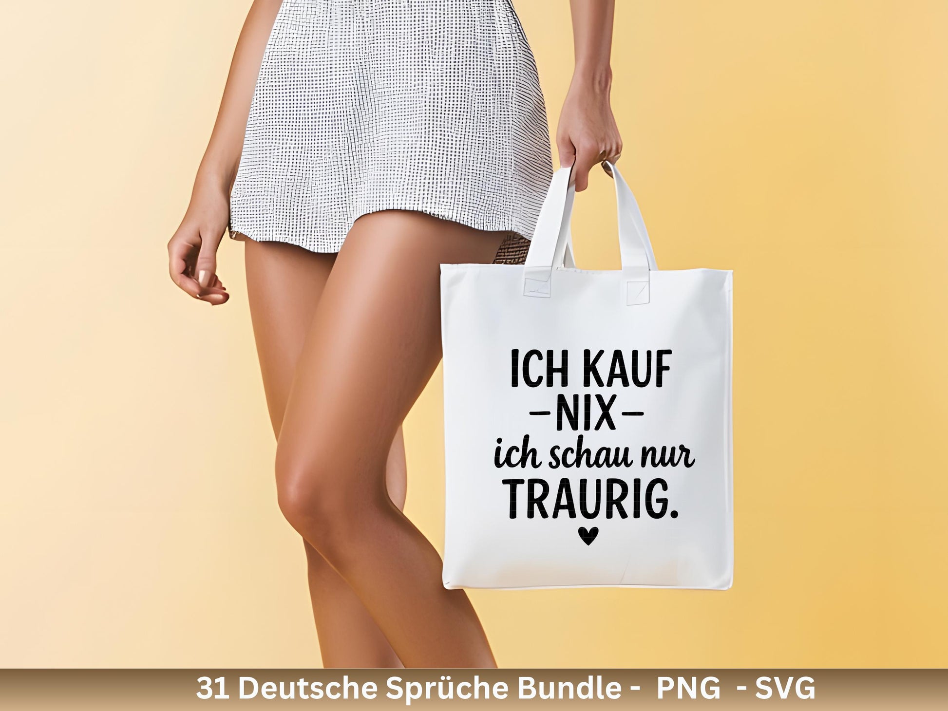 Lustige Shopping Sprüche SVG – Plotterdatei für Beutel, Tassen & Geschenke | Deutsche Zitate Bundle | Geschenkidee | Cricut Silhouette